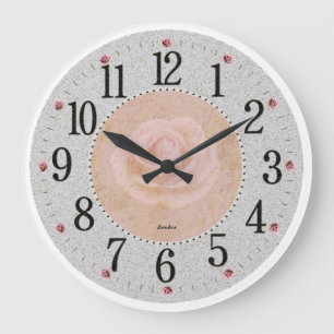 Antiker Shabby-Chic-Vintage-Stil Große Wanduhr