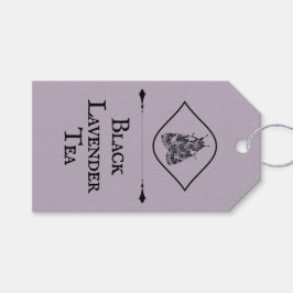 Antiker, staubiger Lavendertinten-Motten-Teeliebha Geschenkanhänger
