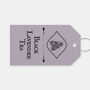 Antiker, staubiger Lavendertinten-Motten-Teeliebha Geschenkanhänger