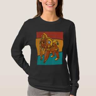 Antiker Steampunk-Affe Mechanischer Gorilla T-Shirt