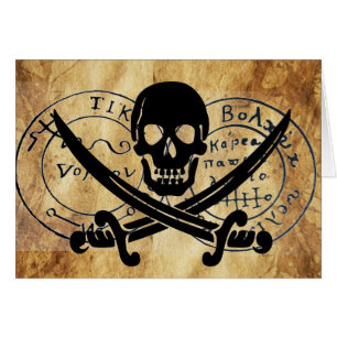 ANTIKER TALISMAN / PIRATEN SCHATZKARTE
