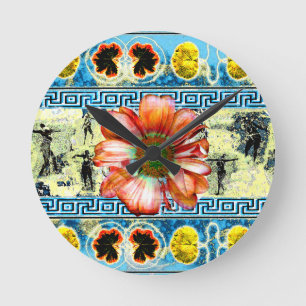 Antiker Tanz Runde Wanduhr