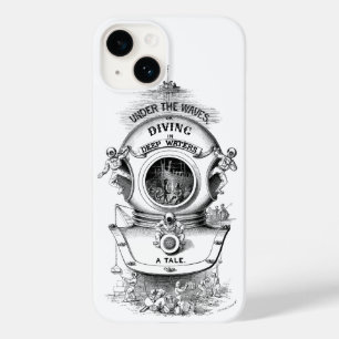 Antiker Tauchhelm nautisch schwarz-weiß Case-Mate iPhone 14 Hülle