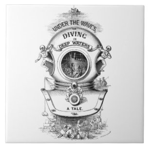 Antiker Tauchsturzhelm Fliese