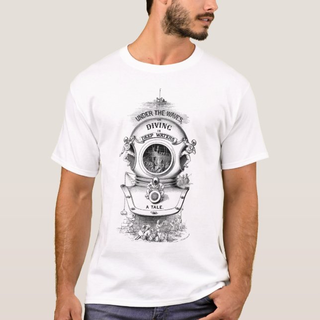 Antiker Tauchsturzhelm T-Shirt (Vorderseite)