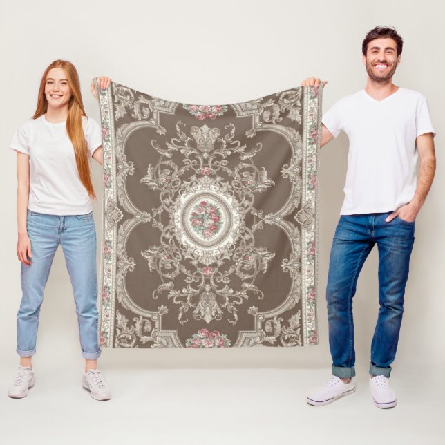 Antiker Teppich 6 - Fleece-Decke Fleecedecke (Beispiel)