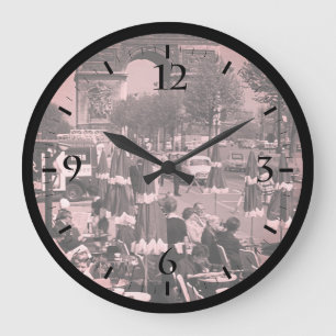 Antiker Triumphbogen Paris Frankreich Große Uhr