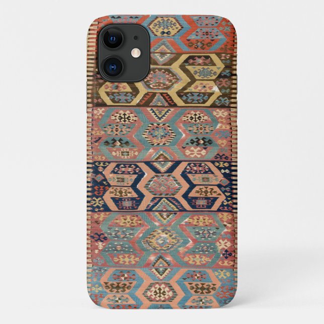Antiker türkischer Rug Teppich Kilim Case-Mate iPhone Hülle (Rückseite)