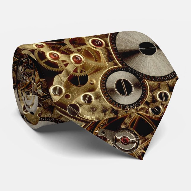 Antiker Uhr-Mechanismus Krawatte (Gerollt)