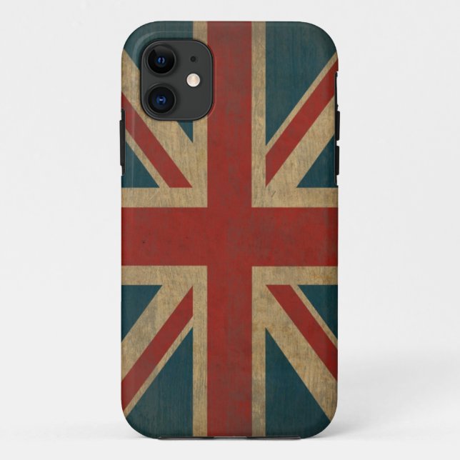 Antiker Union Jack Case-Mate iPhone Hülle (Rückseite)