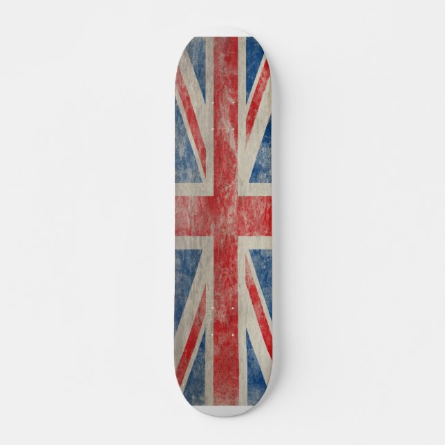 Antiker Union Jack Skateboard (Vorne)
