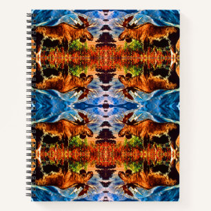 Antiker USA Alaska Bull-Elch Notizbuch