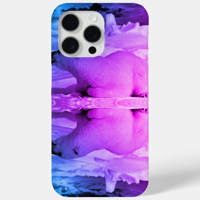 Antiker USA Alaska Eisbär Case-Mate iPhone Hülle (Rückseite)
