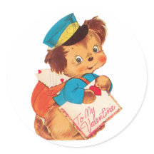 Antiker Valentins-Welpe
