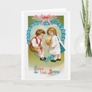 Antiker Valentinstag Feiertagskarte