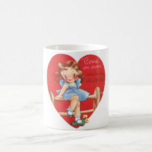 Antiker Valentinstag Kaffeetasse