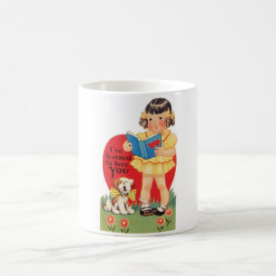 Antiker Valentinstag Kaffeetasse