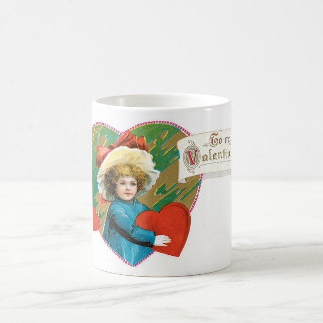 Antiker Valentinstag Kaffeetasse (Mittel)
