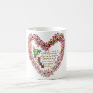 Antiker Valentinstag Tasse