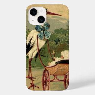 Antiker viktorianischer Storch und Kinderwagen Case-Mate iPhone Hülle