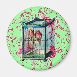Antiker Vogelkäfig Magnet