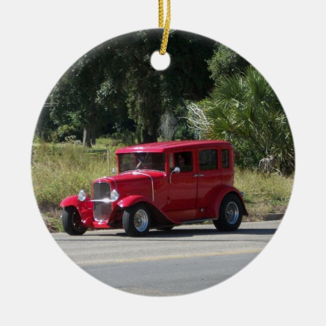 Antiker Wagen Keramikornament (Vorne)