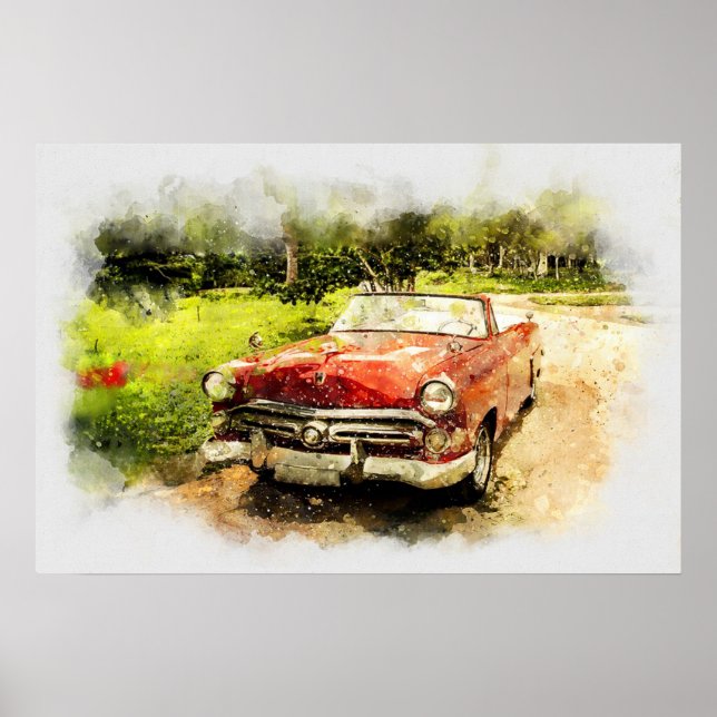 Antiker Wagen Poster (Vorne)