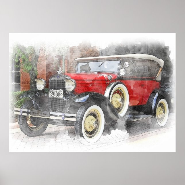 Antiker Wagen Poster (Vorne)
