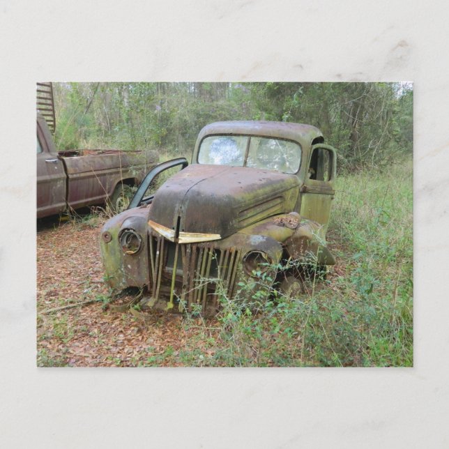 Antiker Wagen Postkarte (Vorderseite)