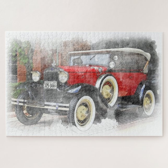 Antiker Wagen Puzzle (Horizontal)