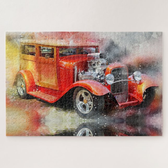 Antiker Wagen Puzzle (Horizontal)