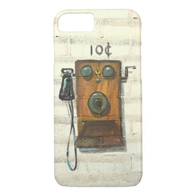 antiker Wandtelefon iphone Fall Case-Mate iPhone Hülle (Rückseite)