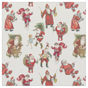 antiker Weihnachtsmann im viktorianischen Stil, vi Stoff