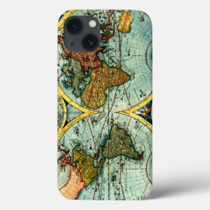 Antiker Weltkarten-Vintager Kugel-Kunst iPhone 6 Case-Mate iPhone Hülle