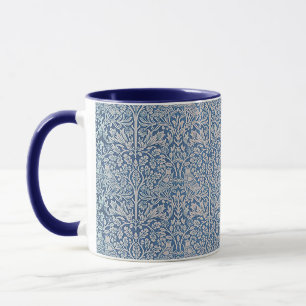 Antiker William Morris Waldkaninchen-Vogel-Laub-Dr Tasse