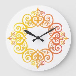 Antiker Zierrahmen Elegante dekorative Umrandung Große Wanduhr