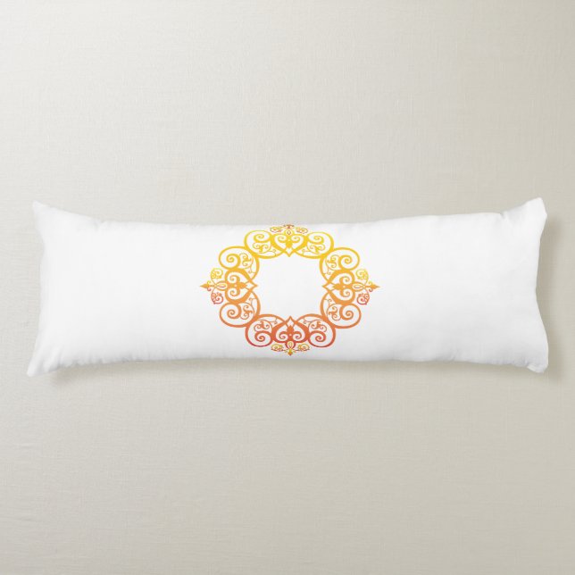 Antiker Zierrahmen Elegante dekorative Umrandung Seitenschläferkissen (Vorderseite)