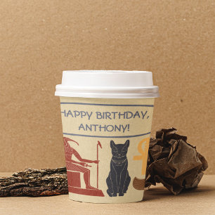 Antikes Ägypten König tut es als Custom Party Pappbecher