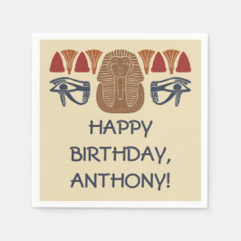 Antikes Ägypten König tut es als Custom Party Serviette