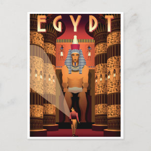 Antikes Ägypten Land Urlaub retro Postkarte