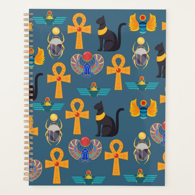 Antikes ägyptisches Muster, Hieroglyphen Digitalpa Planer (Vorderseite)