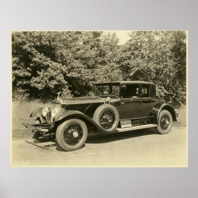 Antikes altes Jahrgang Auto drucken Poster (Vorne)