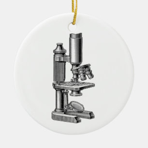 Antikes, altes Vintage Wissenschaftsequipment Mikr Keramikornament