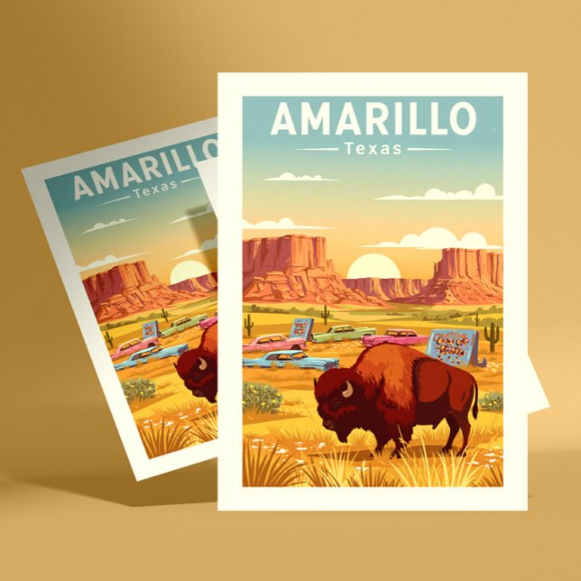 Antikes Amarillo Texas Postkarte (Von Creator hochgeladen)