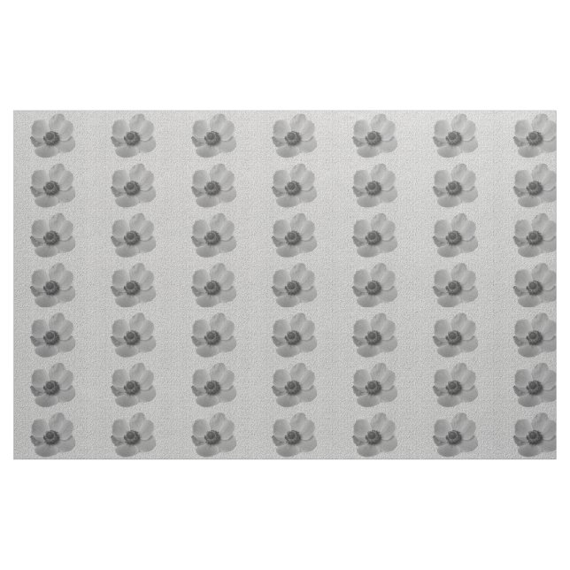 Antikes Anemonen-Blumenmuster-Stoff Stoff (Fat Quarter (45,7 x 55,9 cm))
