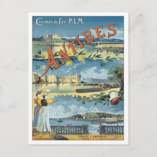 Antikes Antibes Mittelmeer Postkarte