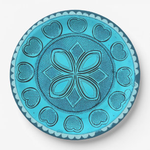 Antikes Aqua Glass Romantische Imitate China Pappteller