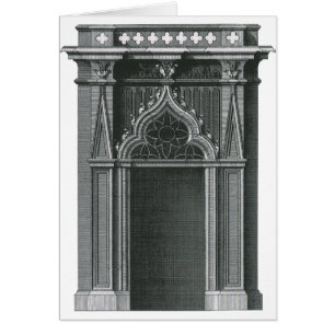 Antikes architektonisches Element, gotisches Porta