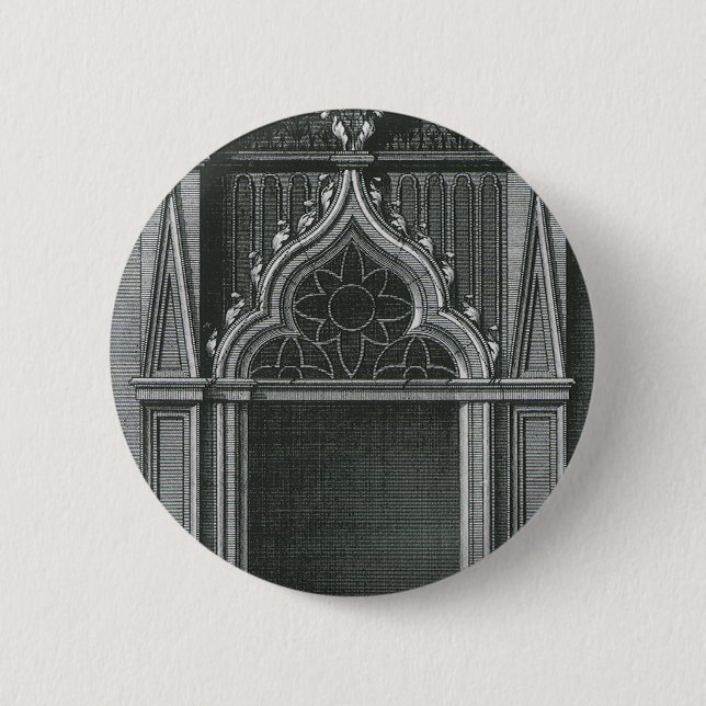 Antikes architektonisches Element, gotisches Porta Button (Vorderseite)