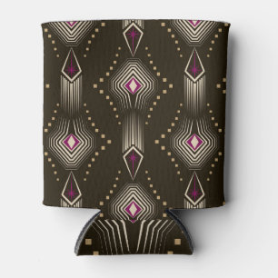 Antikes Art Deco Geometrisches Ornament Dosenkühler
